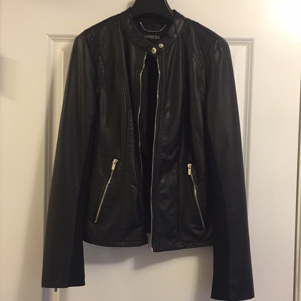 ESPRESS Faux Leather Jacket